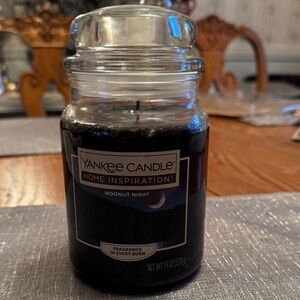 Yankee Candle Moonlit Night Large Jar Candle - Black -19 Oz. NWT
